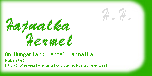 hajnalka hermel business card